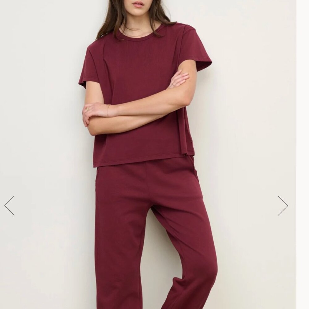 Burgundy Zuma Sweatpants by Velvet by Jenny Graham-Medium